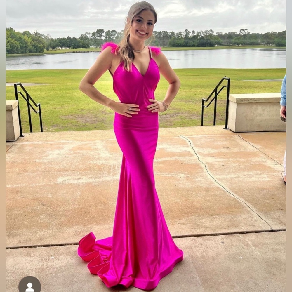 Beautiful Jessica Angel Dress XS Magenta